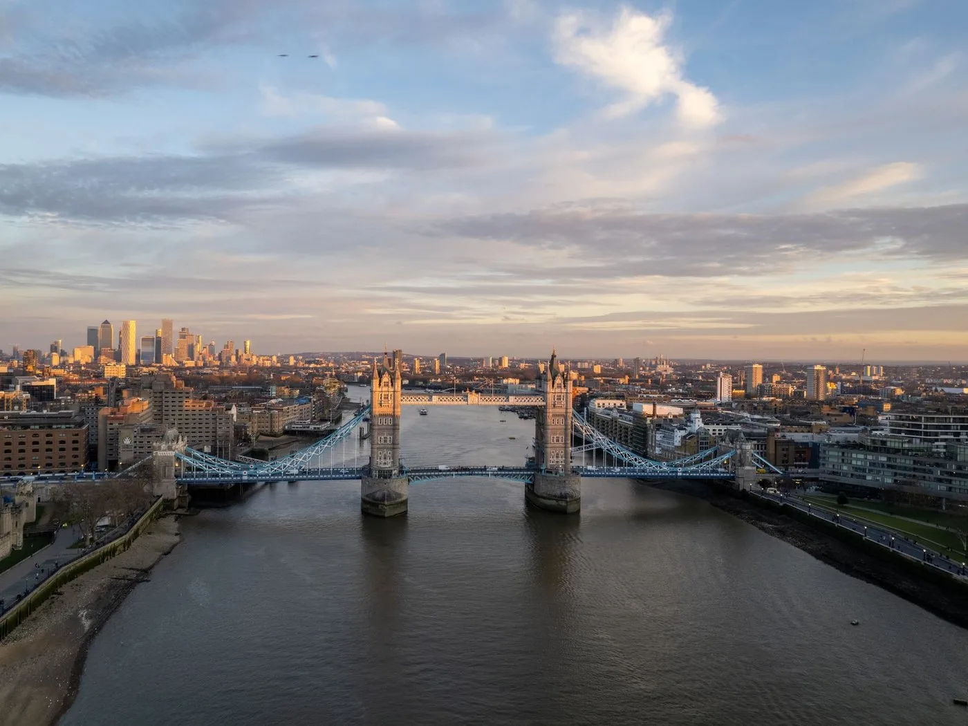 Tower Bridge and the River Thames in London